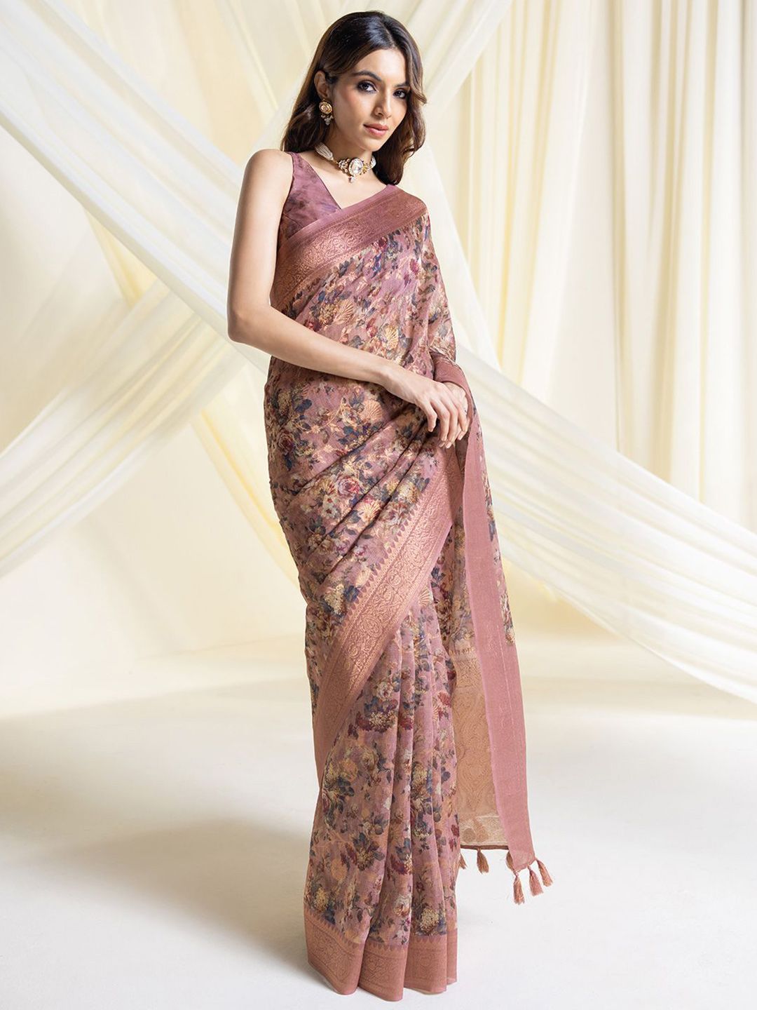 Soch Floral Zari Heavy Work Chanderi Saree-picture-49