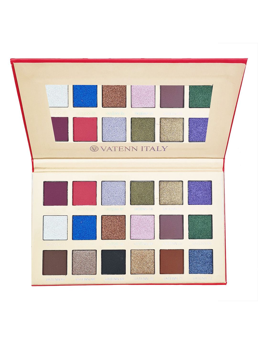 VATENN ITALY 18 Color Intense Pigmentation Eyeshadow Palette - 30 g - Kiss Me - 1414-picture-50
