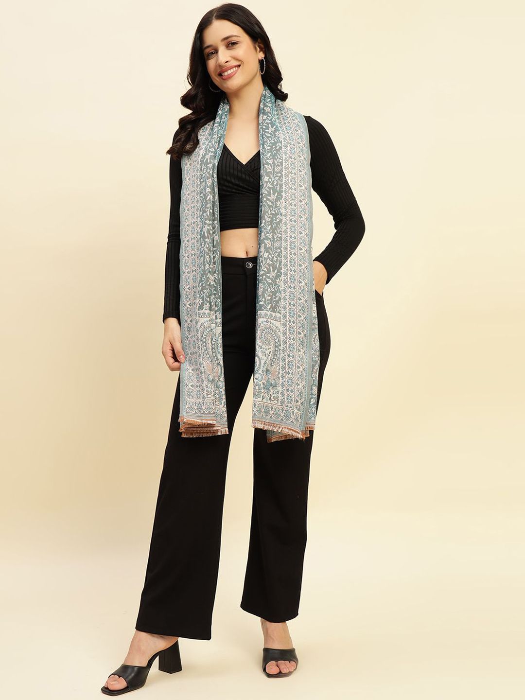 WEAVERS VILLA Women Woven Design Shawl-picture-17