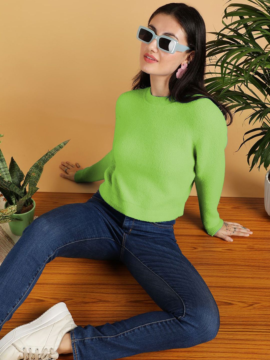 Stylecast X Kotty Women Round Neck Long Sleeves Pullover-picture-21