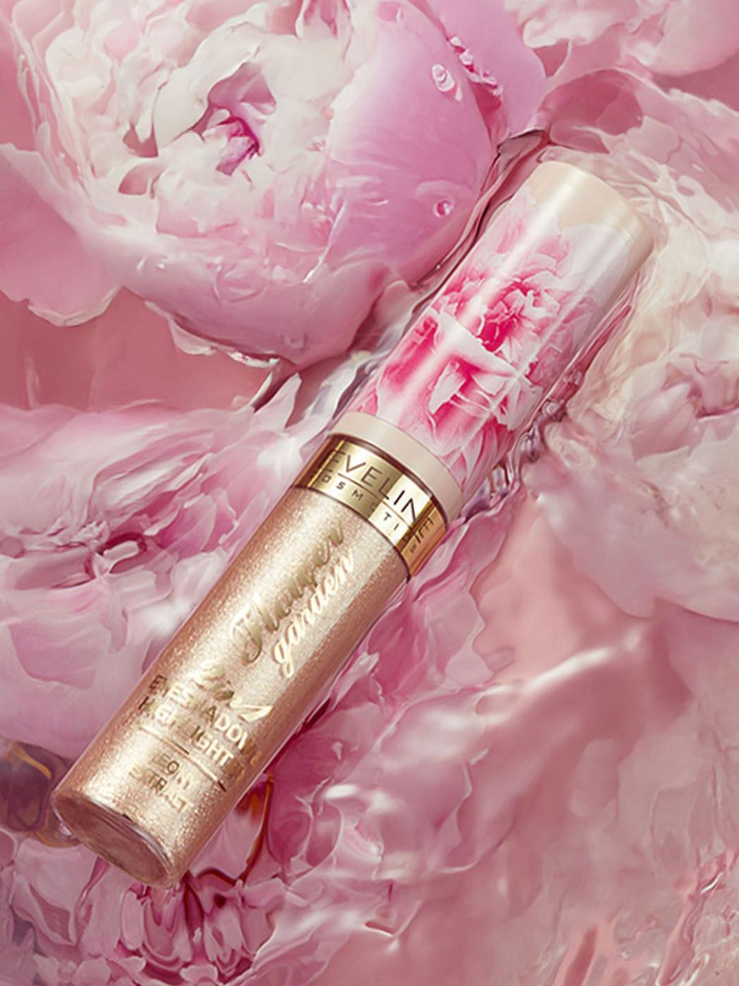 Eveline Cosmetics Flower Garden 2 in 1 Eyeshadow & Highlighter - 6.5 mlPeony Extract --image-31