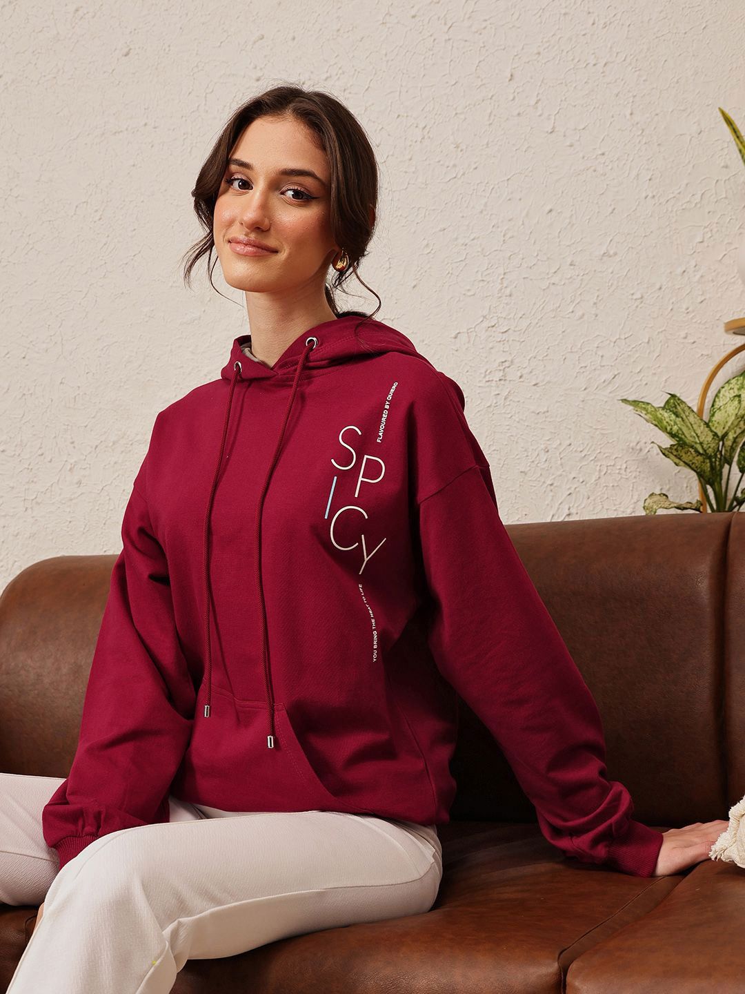 QUIERO Women Printed Hooded Sweatshirt-picture-51