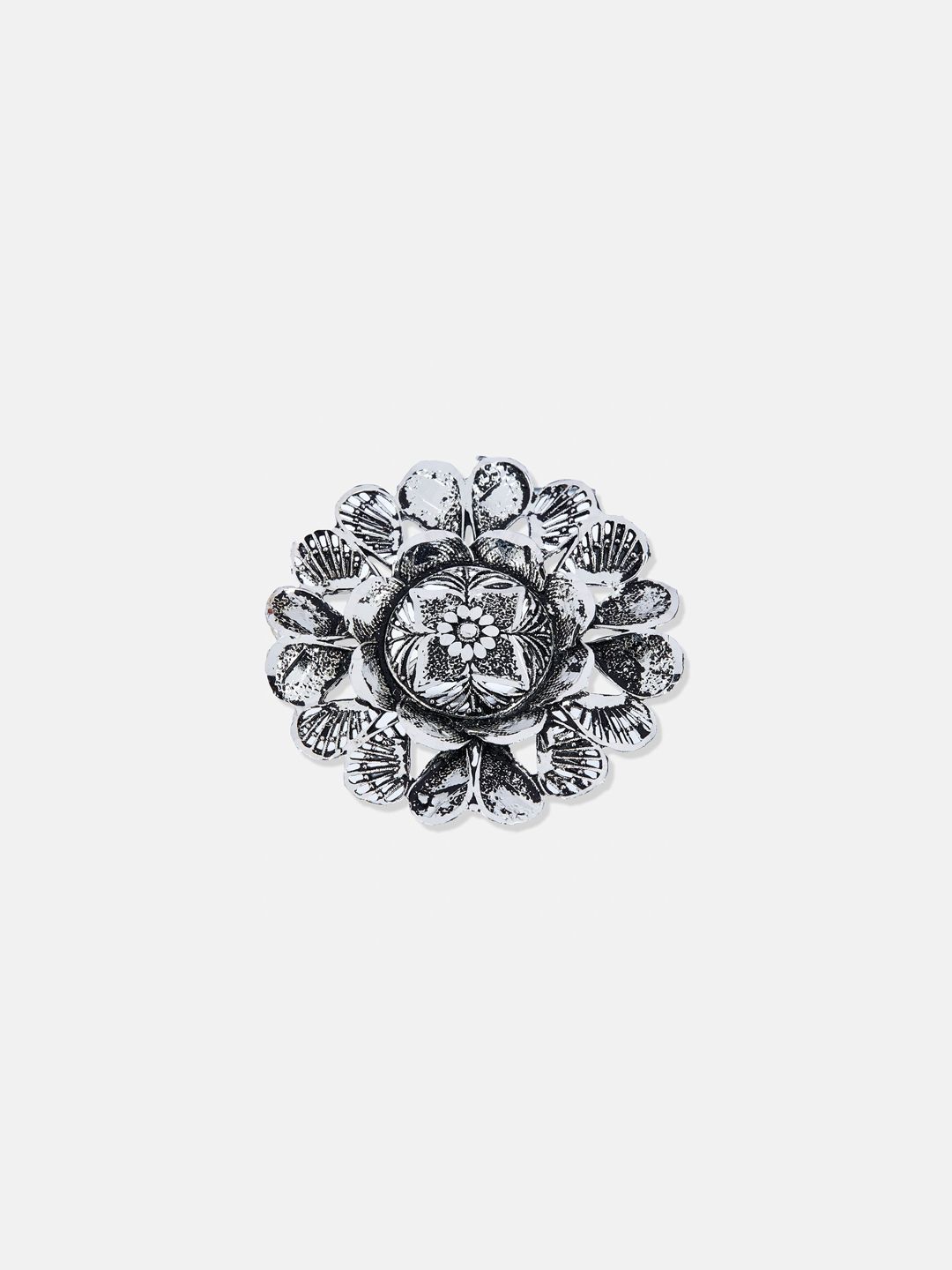 ATIBELLE Set Of 3 Silver Plated Adjustable Finger Ring