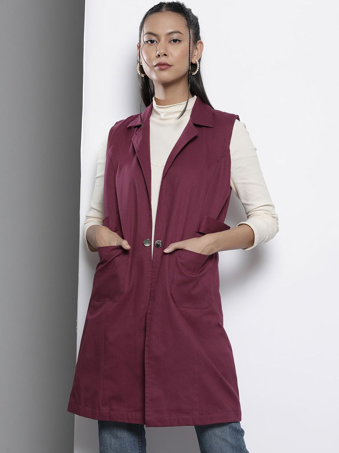 SASSAFRAS Women Longline Tailored Jacket