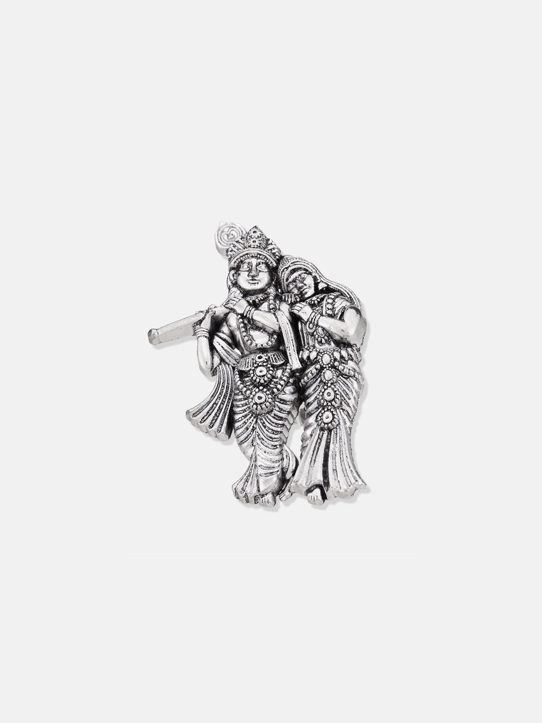 ATIBELLE Set Of 3 Sliver Plated Stone studded Rings