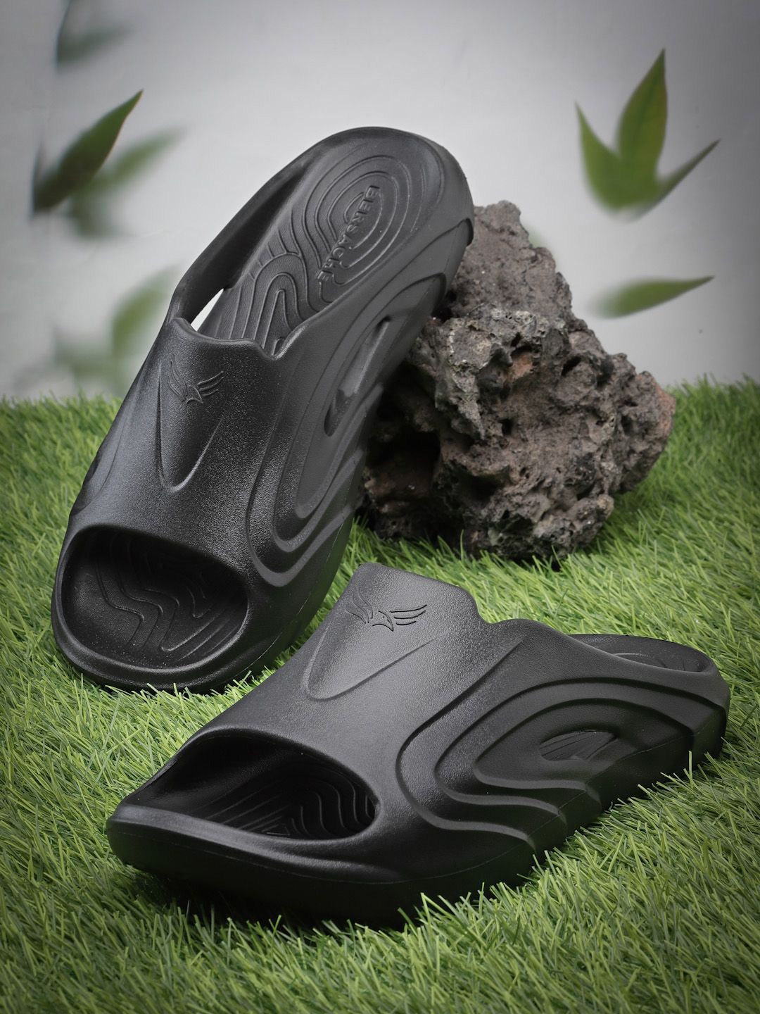BERSACHE Men Self Design Rubber Sliders-picture-34