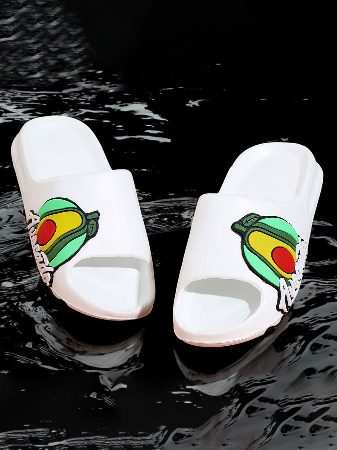 KAPYANSH Men Printed Rubber Sliders-picture-10