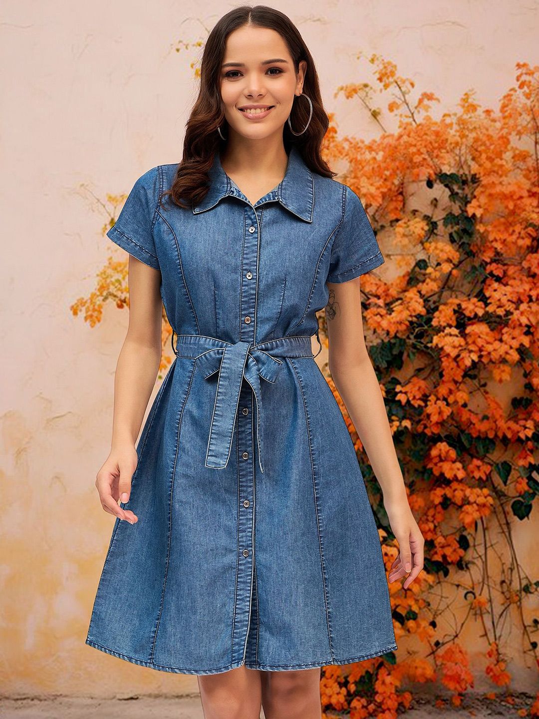 DressBerry Denim A-Line Dress-picture-44