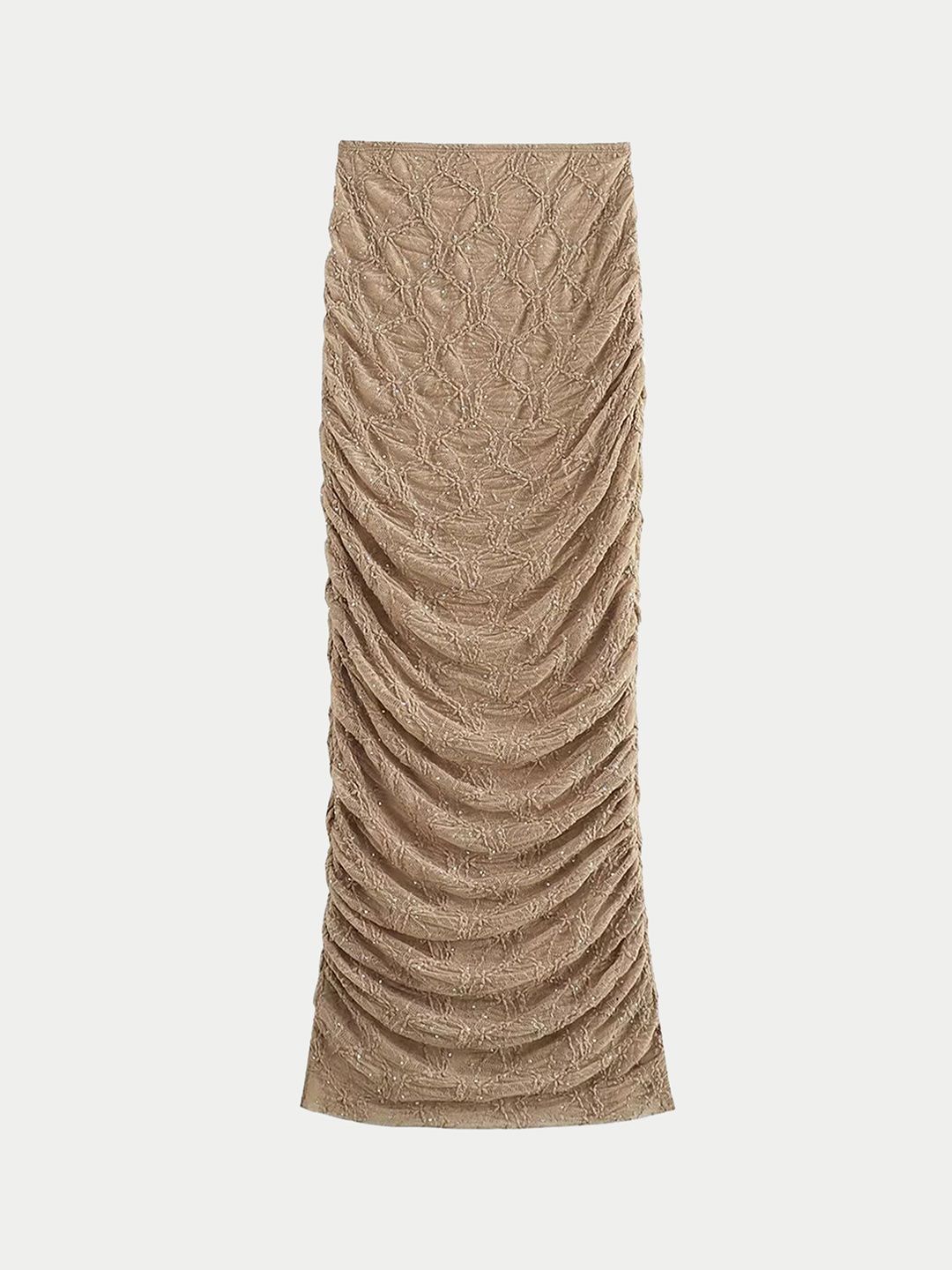 LULU & SKY Women Embellished A-Line Lacy Pleated Slip On Maxi Skirt-image-42