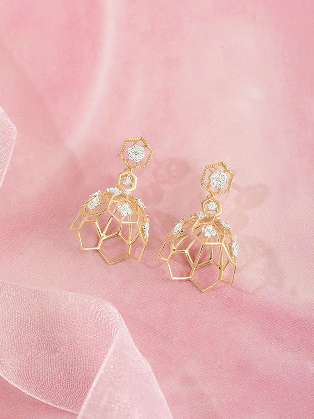 Mia by Tanishq Women 14 Kt Gold Earrings 5.19gm-picture-39