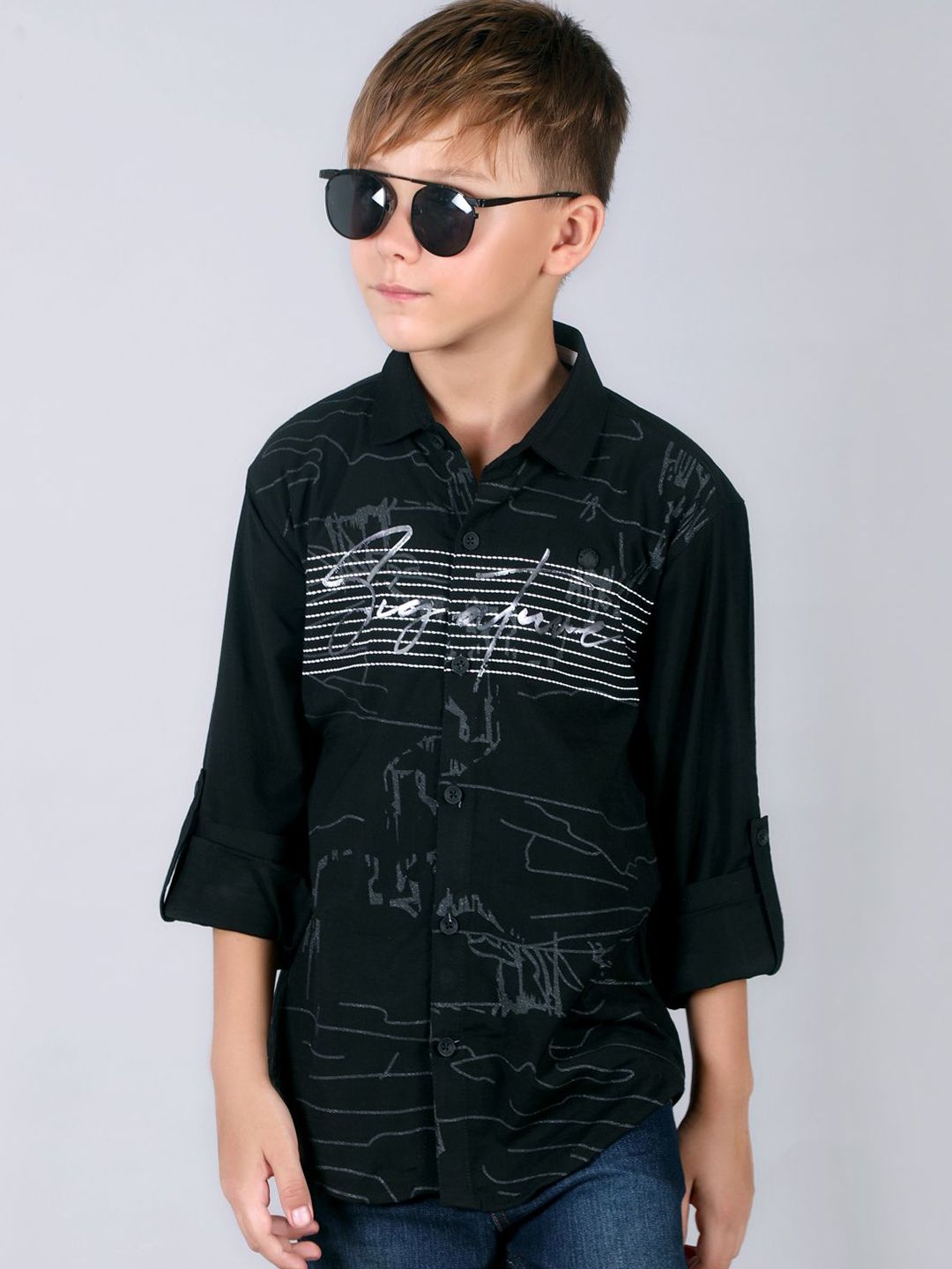 MashUp Boys Classic Opaque Printed Casual Shirt-picture-48