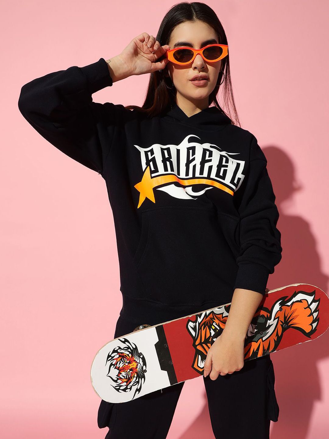 GRIFFEL Women Typography Printed Sweatshirt-picture-27