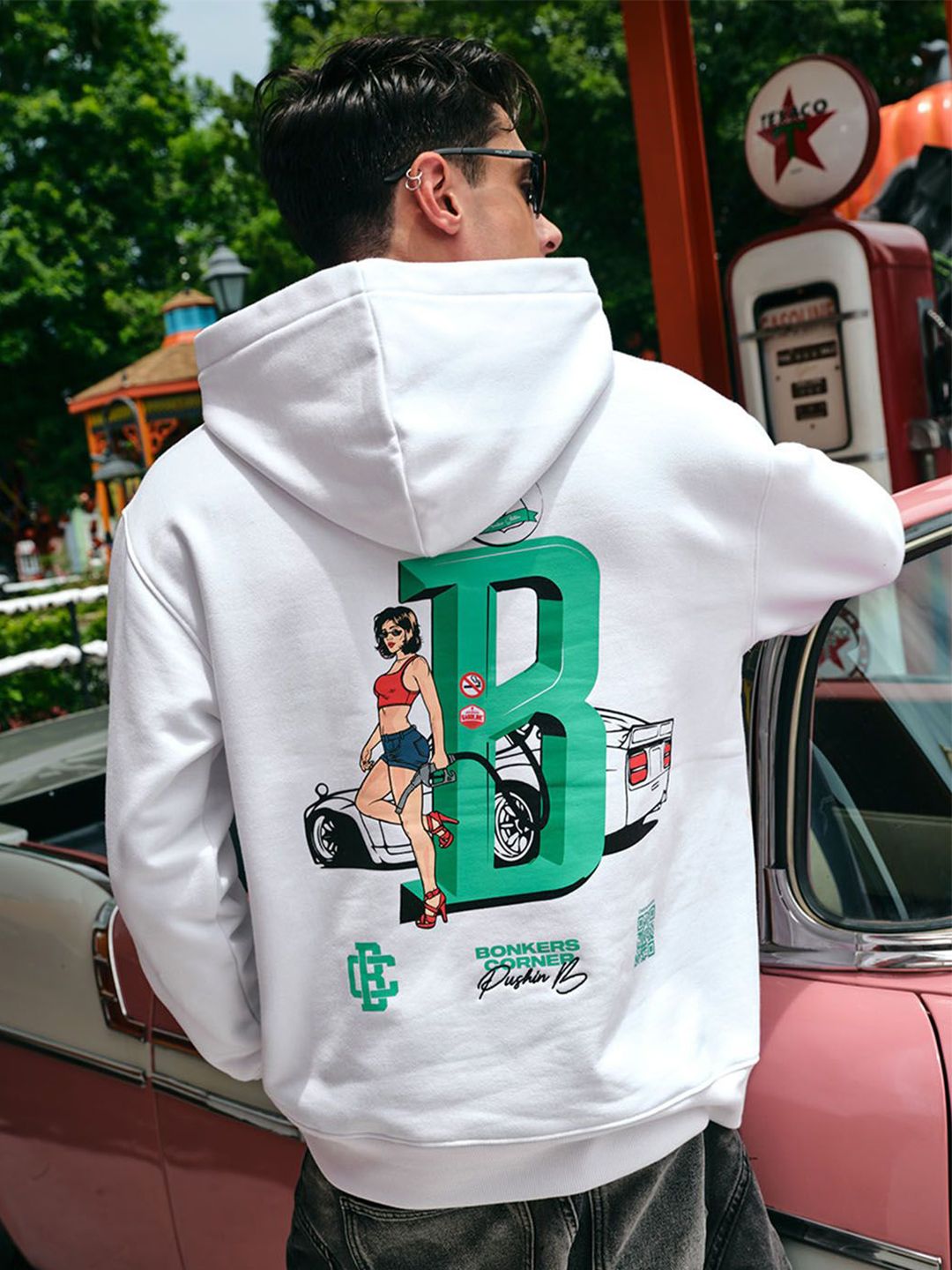 Bonkers Corner Men Printed Hooded Pullover Sweatshirt-picture-22
