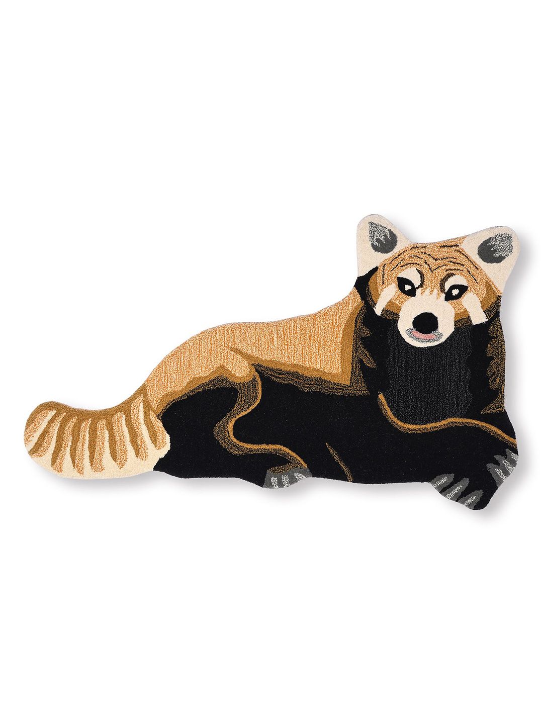 Exotic India White & Black Fox Printed FloorMats-picture-45