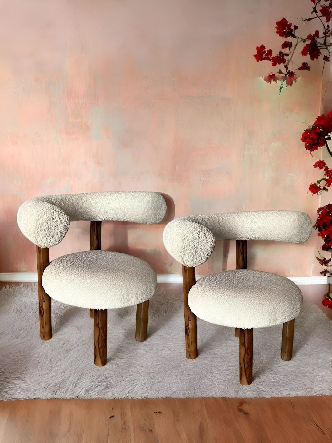 Ikiriya Off White Wooded Lounge Chair-picture-58