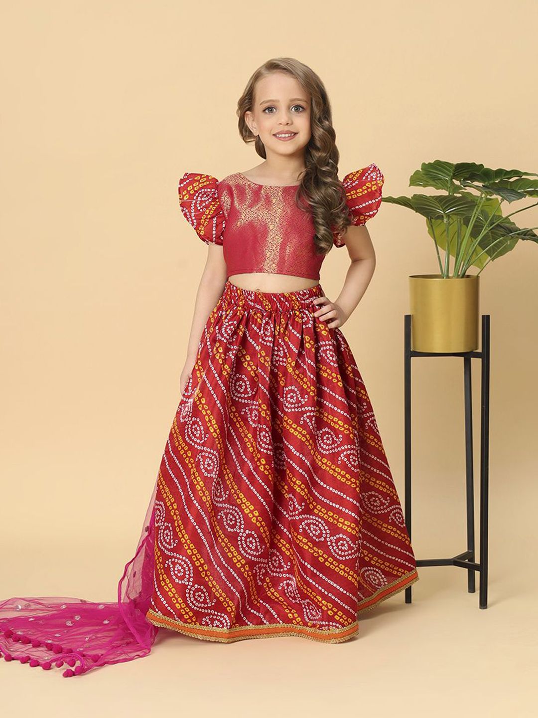 CORD OF LOVE Girls Ready to Wear Lehenga & Blouse With Dupatta-picture-18