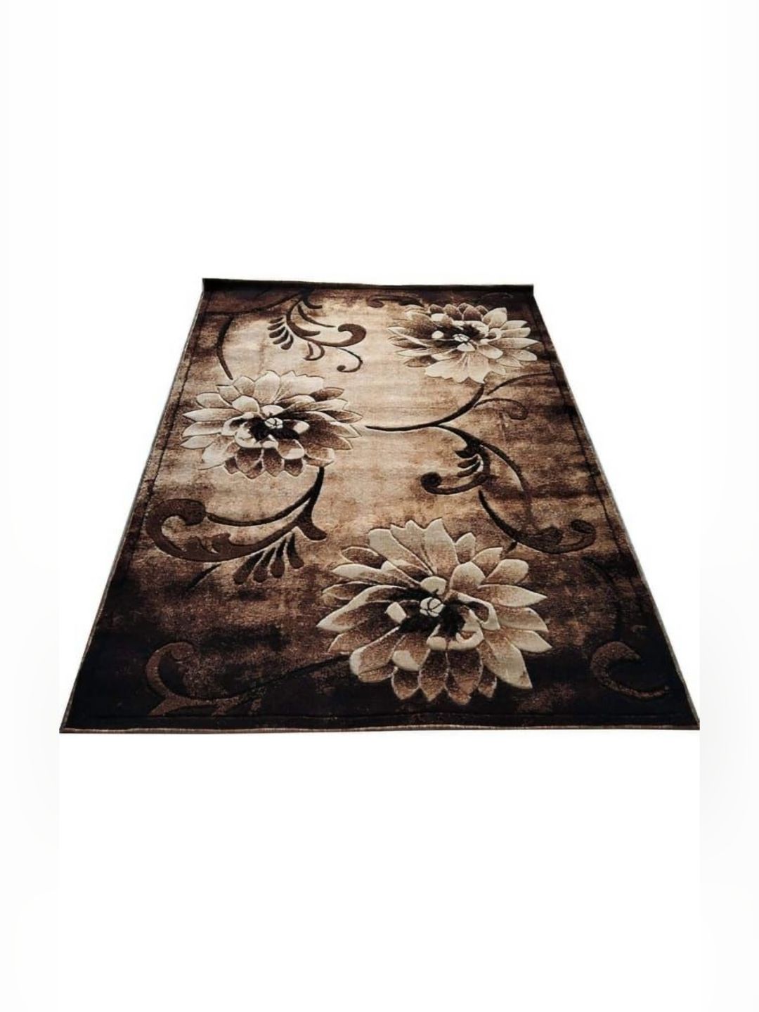 Samjeeda Handloom carpets Black Geometric Anti-Skid Polyester Carpet-picture-47