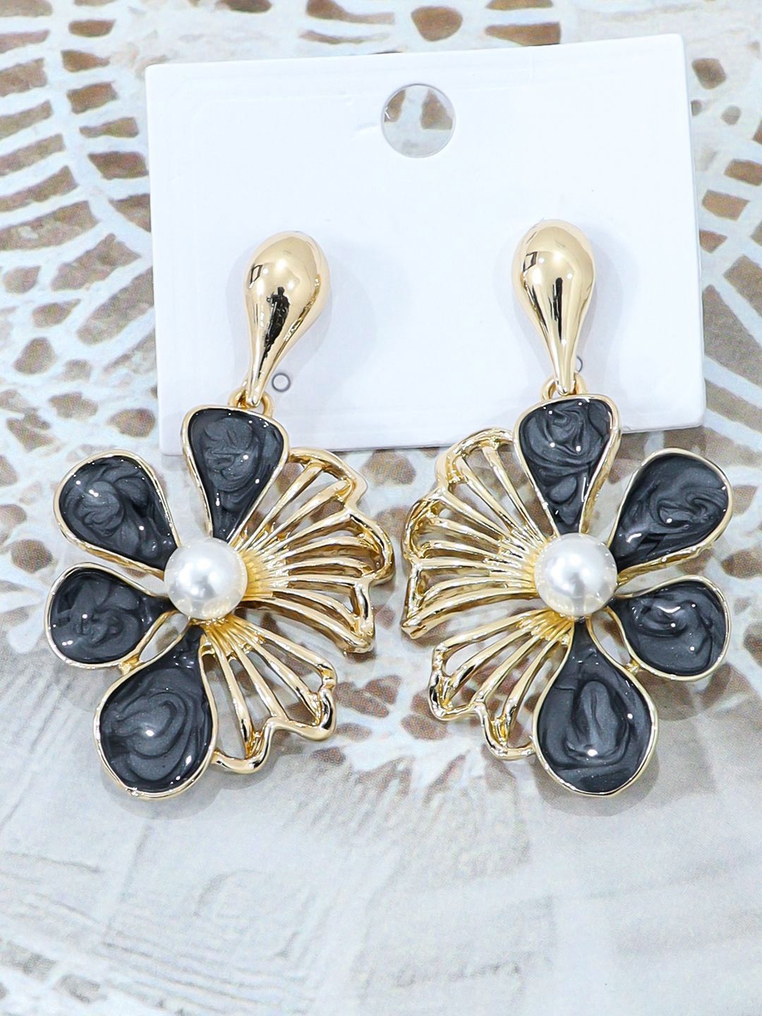 FIMBUL Floral Drop Earrings-picture-17