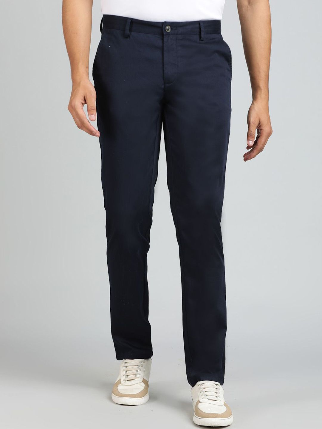 JADE BLUE Men Slim Fit Trousers-picture-46