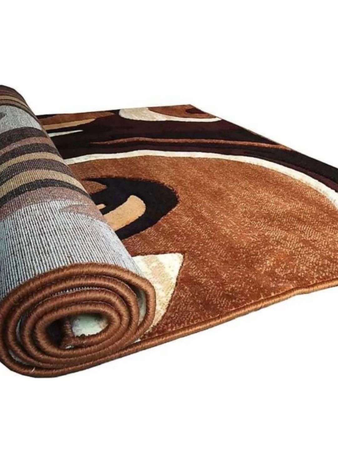 Samjeeda Handloom carpets Black Geometric Anti-Skid Polyester Carpet-picture-44