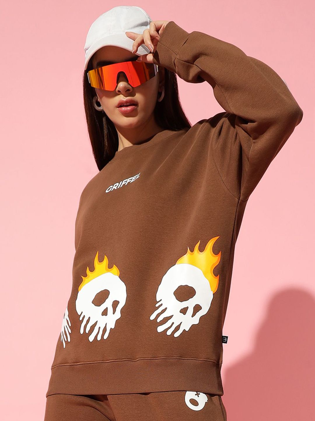 GRIFFEL Women Printed Pullover Sweatshirt-picture-34