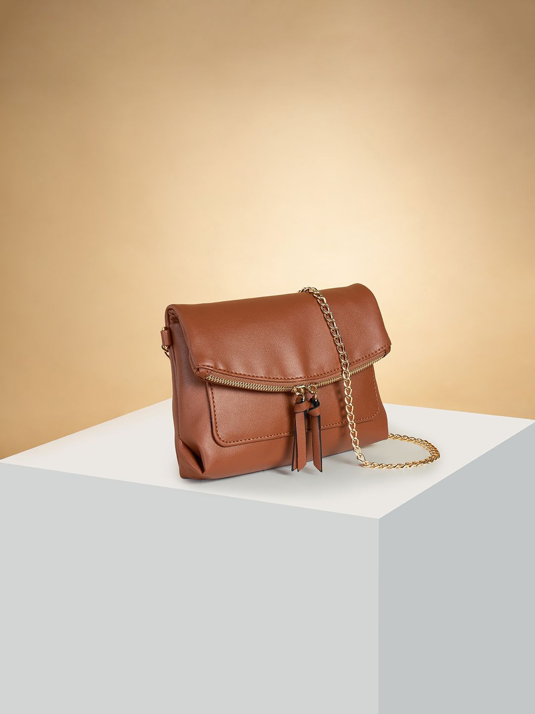 Forever Glam by Pantaloons PU Structured Sling Bag with Tasselled-picture-40