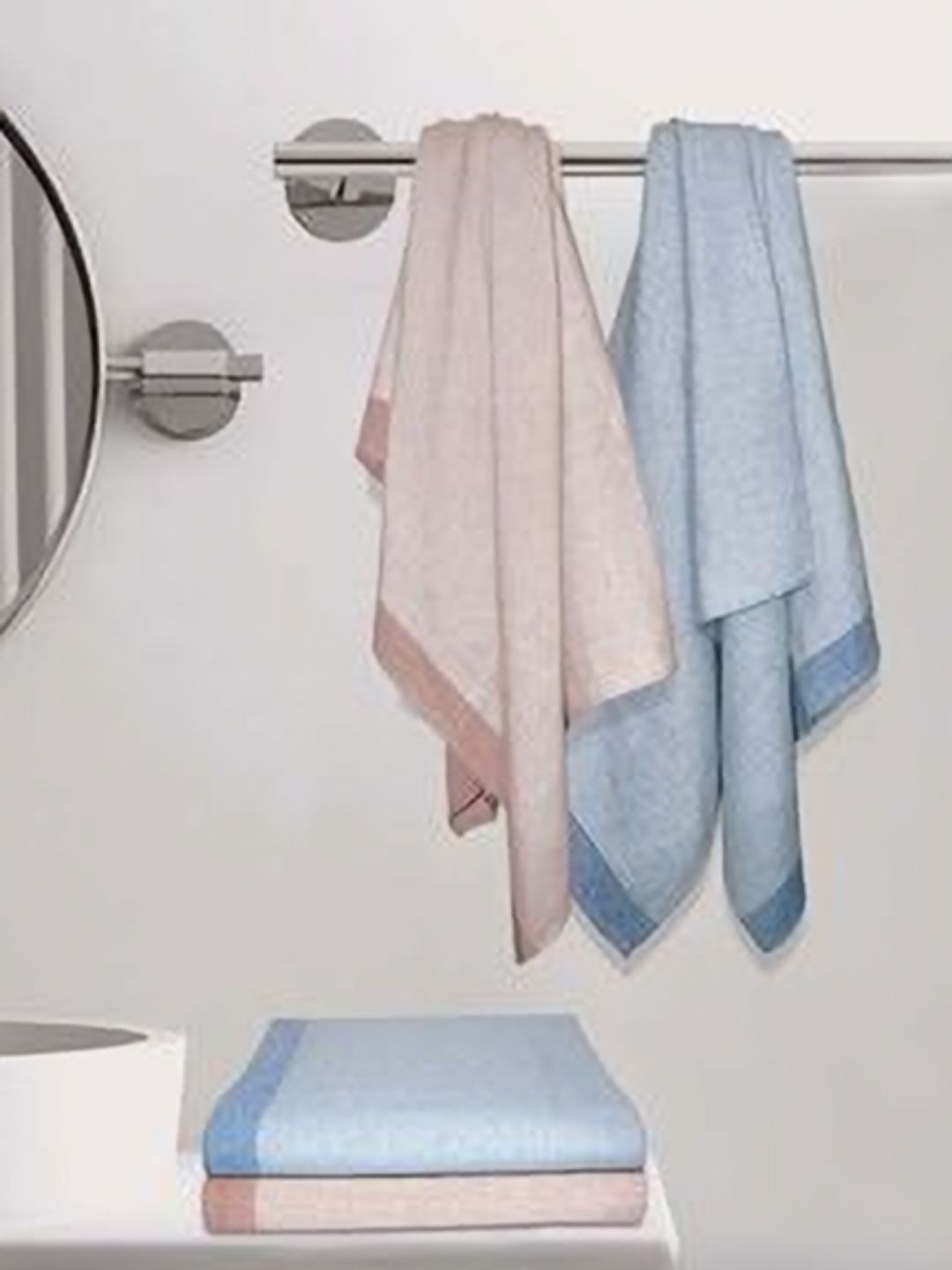 Aura Blue & Brown 4 Cotton 210 GSM Bath Towel-picture-23