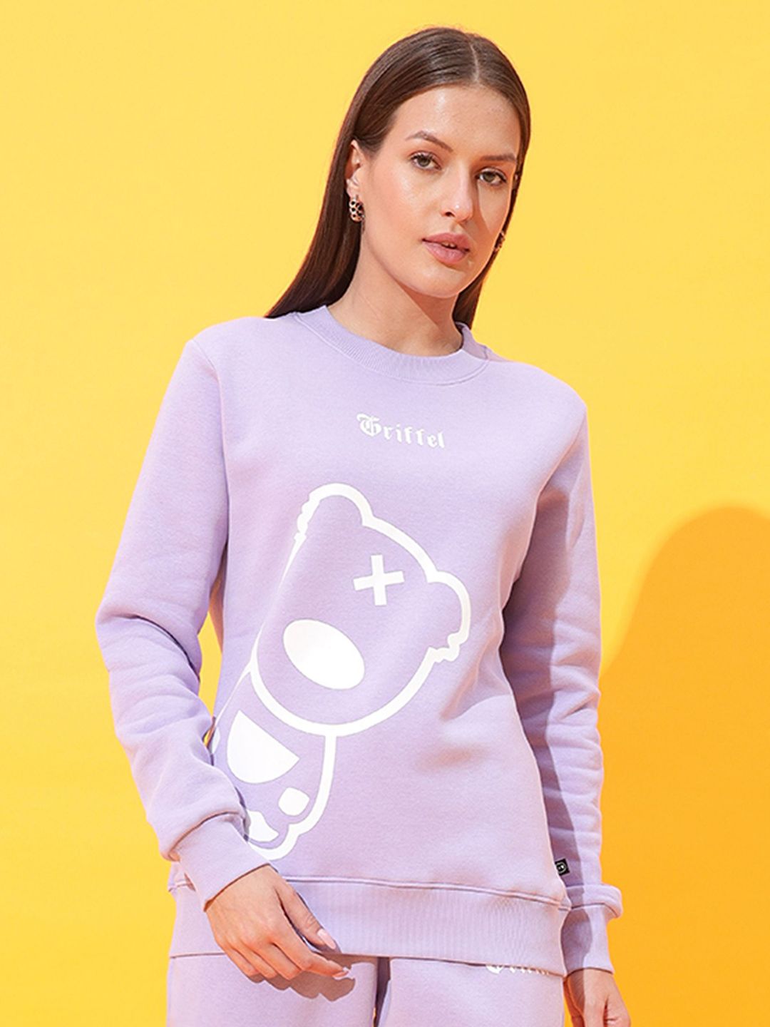 GRIFFEL Women Brand Logo Printed Sweatshirt-picture-39