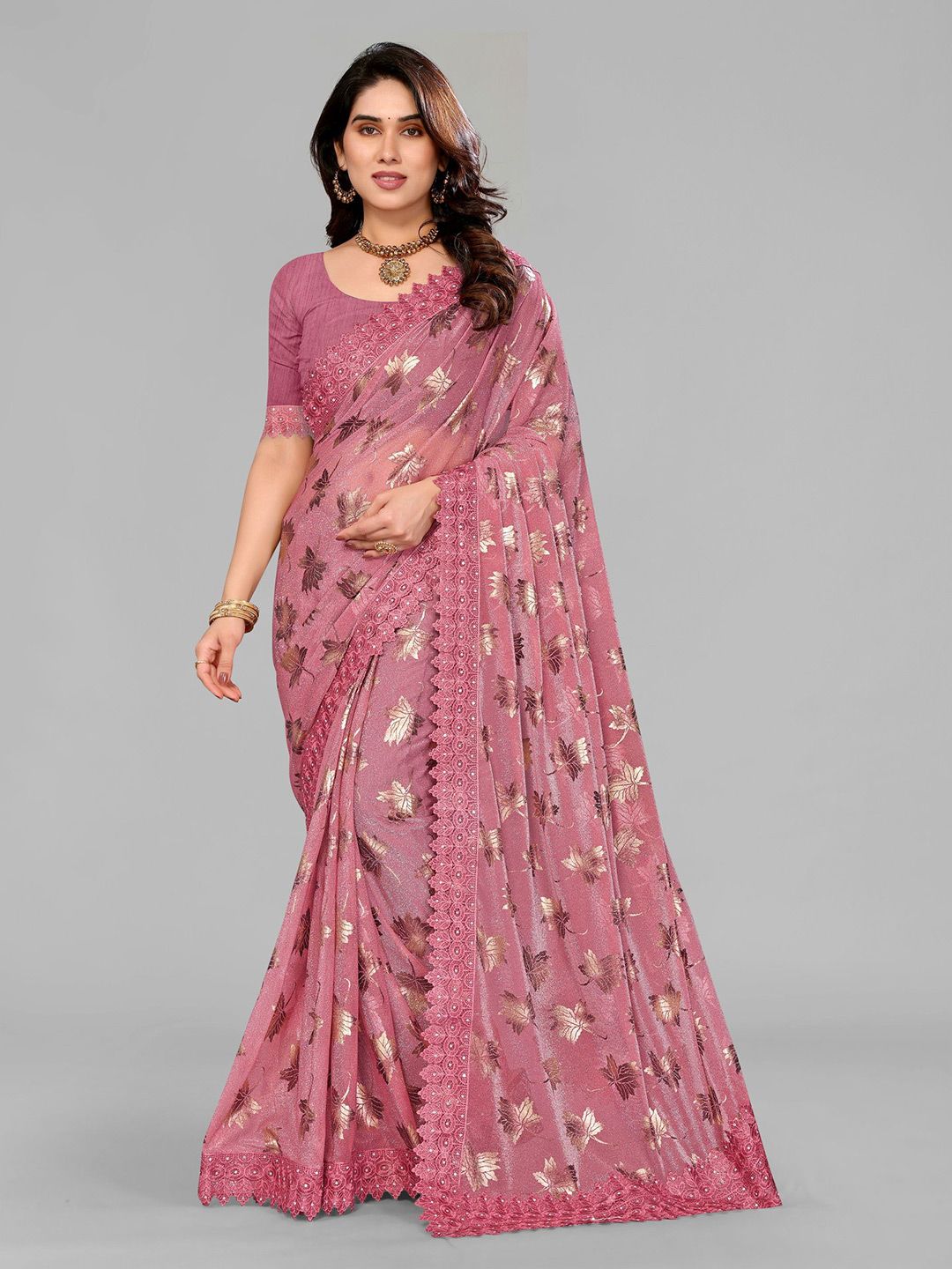 VIJAYA VALLABH Floral Embroidered Saree-picture-33