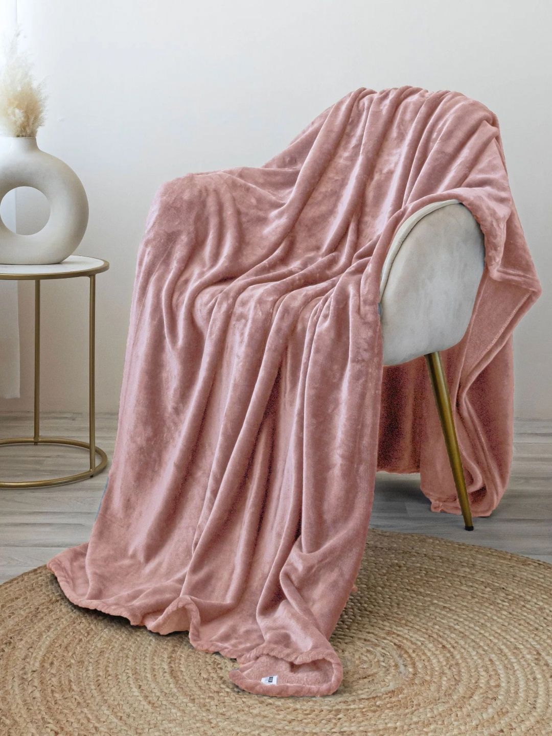 MORADO Camel Brown Woollen 300 GSM Single Bed Blanket-image-36