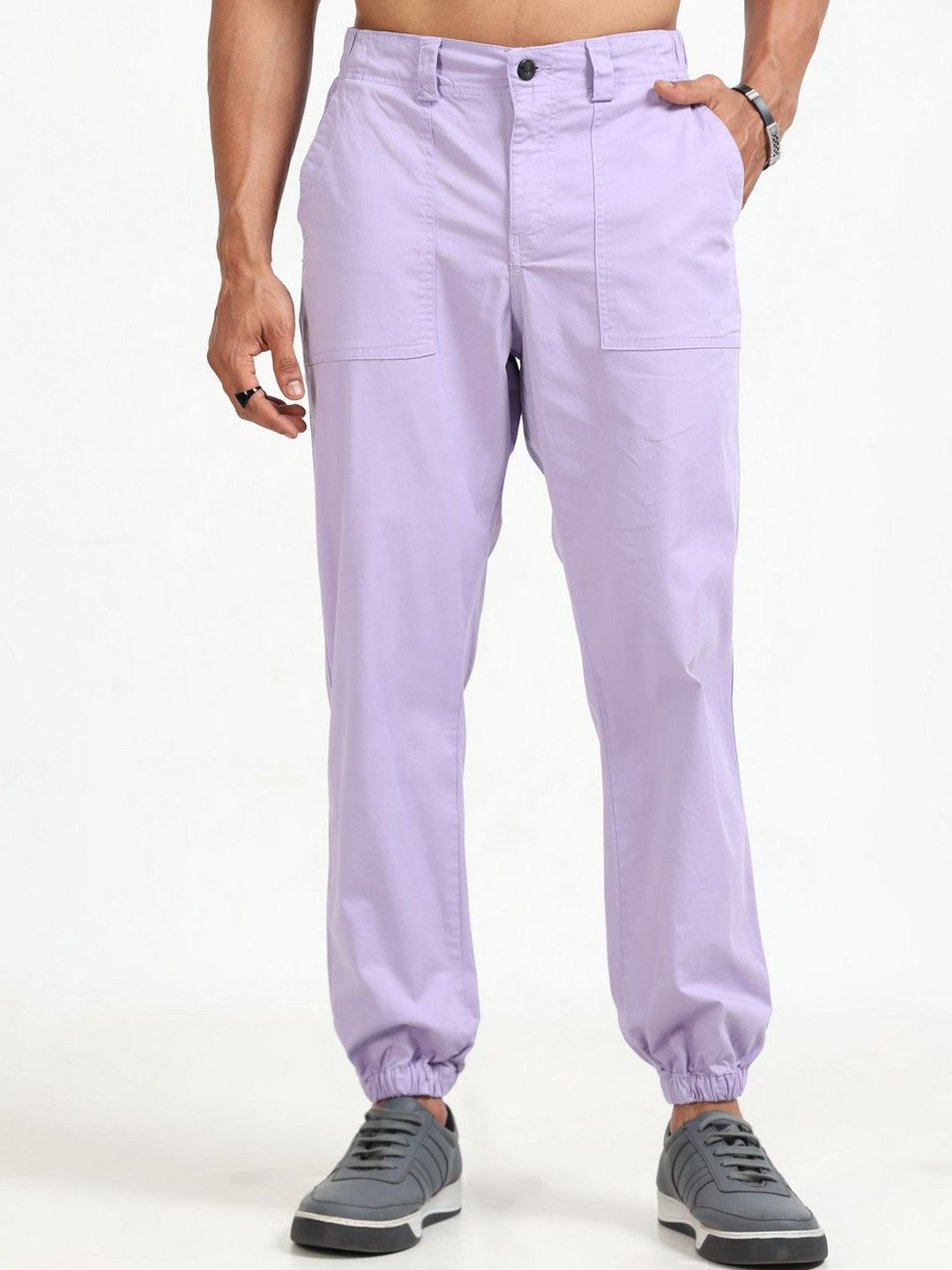 NEVER NEUD Men Relaxed Joggers Trousers-picture-13