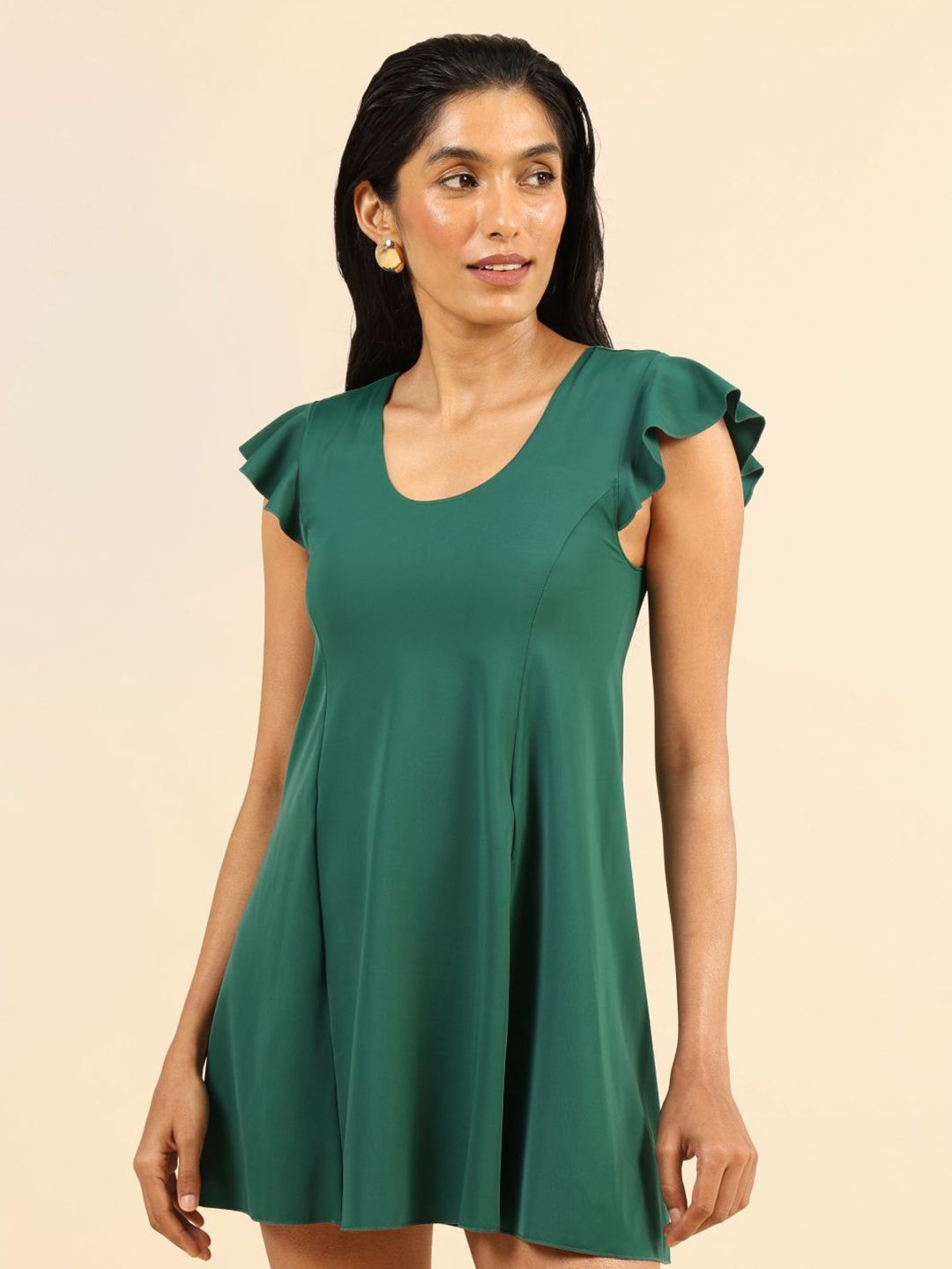 Blissclub Round Neck Swimming Dress-image-12