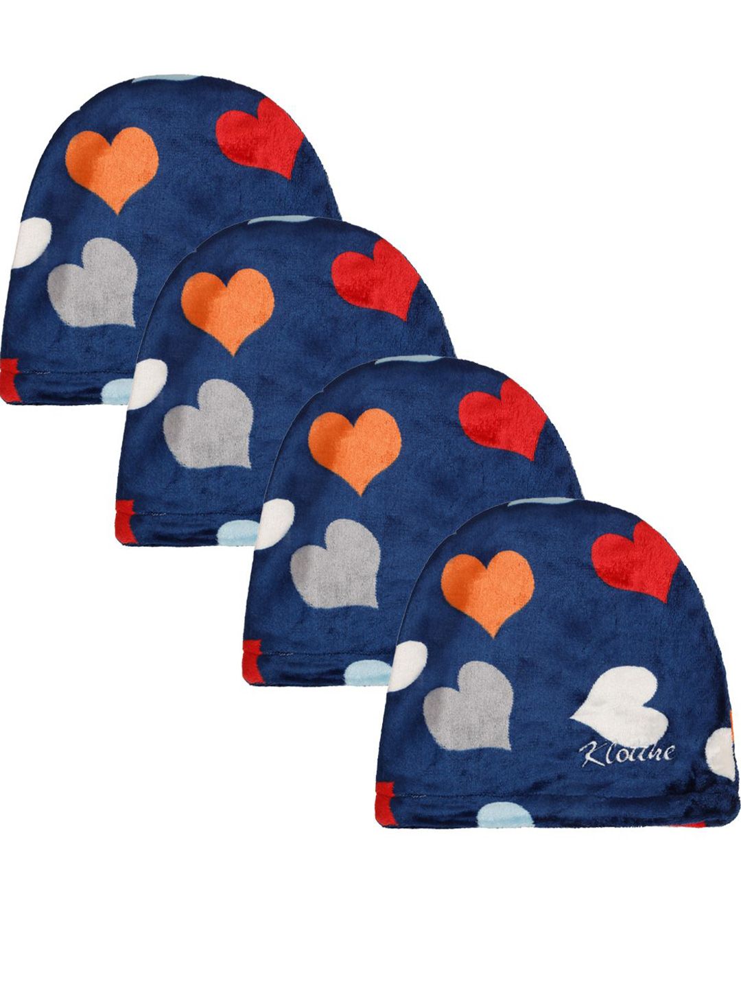 KLOTTHE Men Set Of 4 Printed Woollen Beanie Caps-picture-13