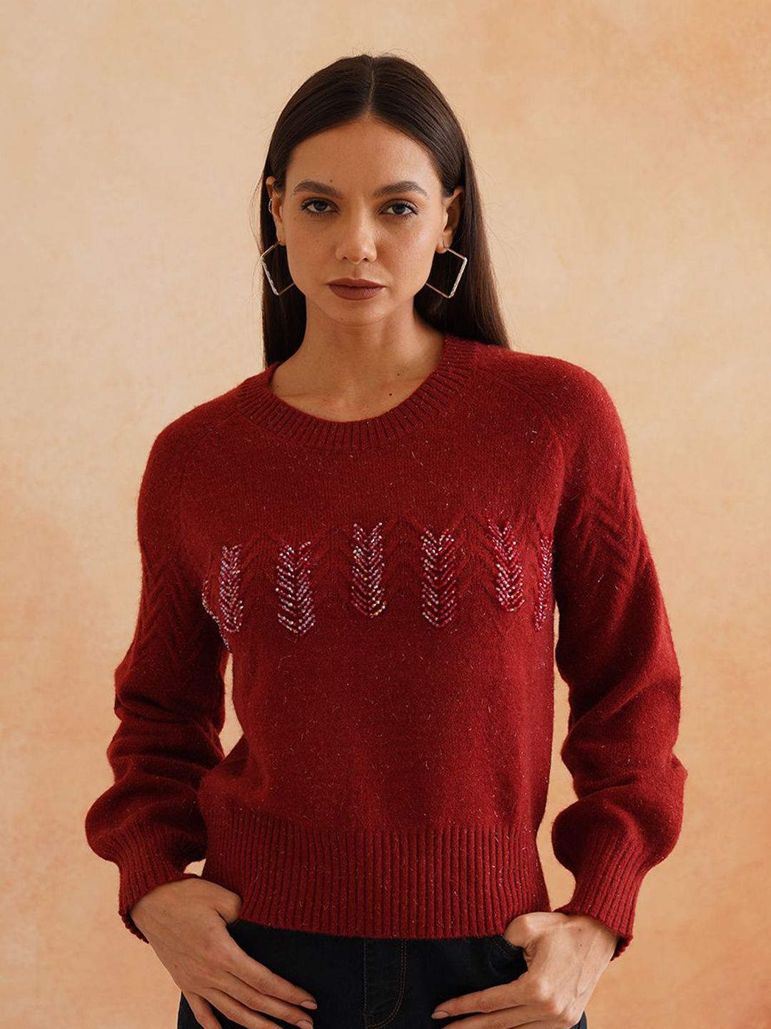 Beatnik Women Embroidered Sweater Vest-picture-42