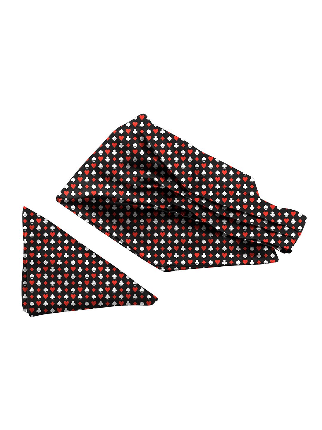 Blacksmith Printed Ascot Tie & Matching Pocket Square Accessory Gift Set-picture-56