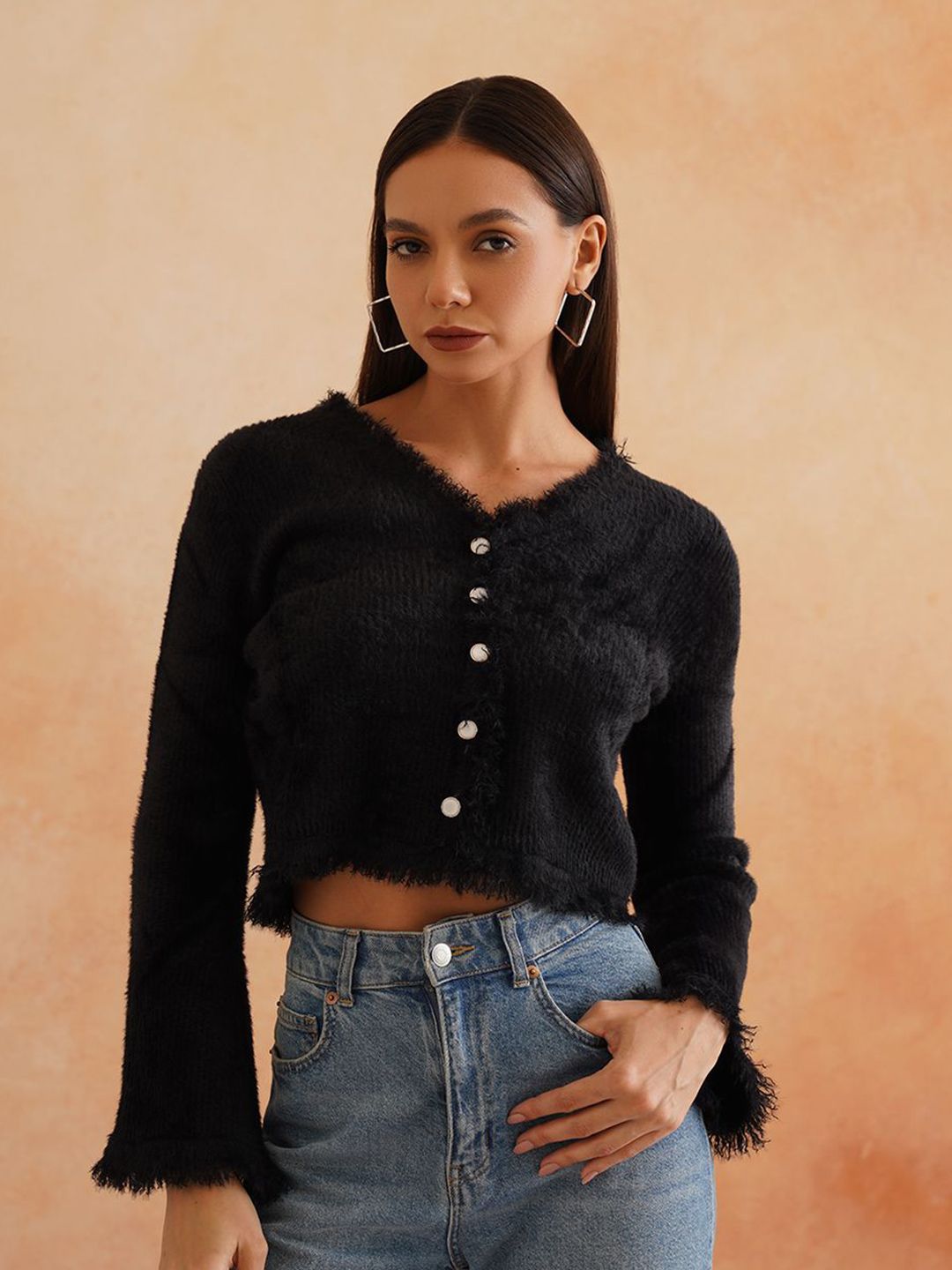 Beatnik Women Crop Cardigan-picture-32