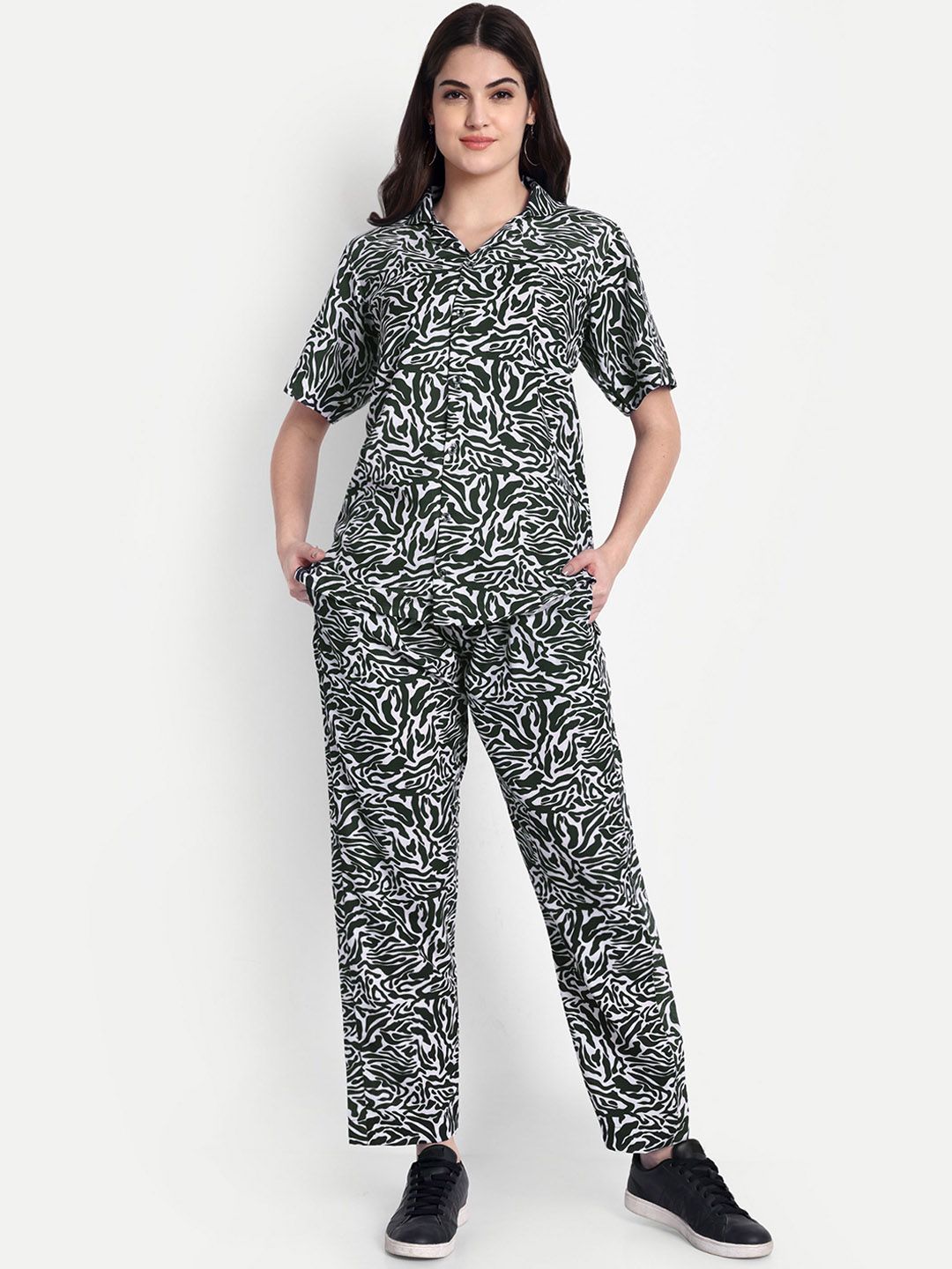 TILISM Printed Pure Cotton Shirt With Trouser Co -Ords-picture-23