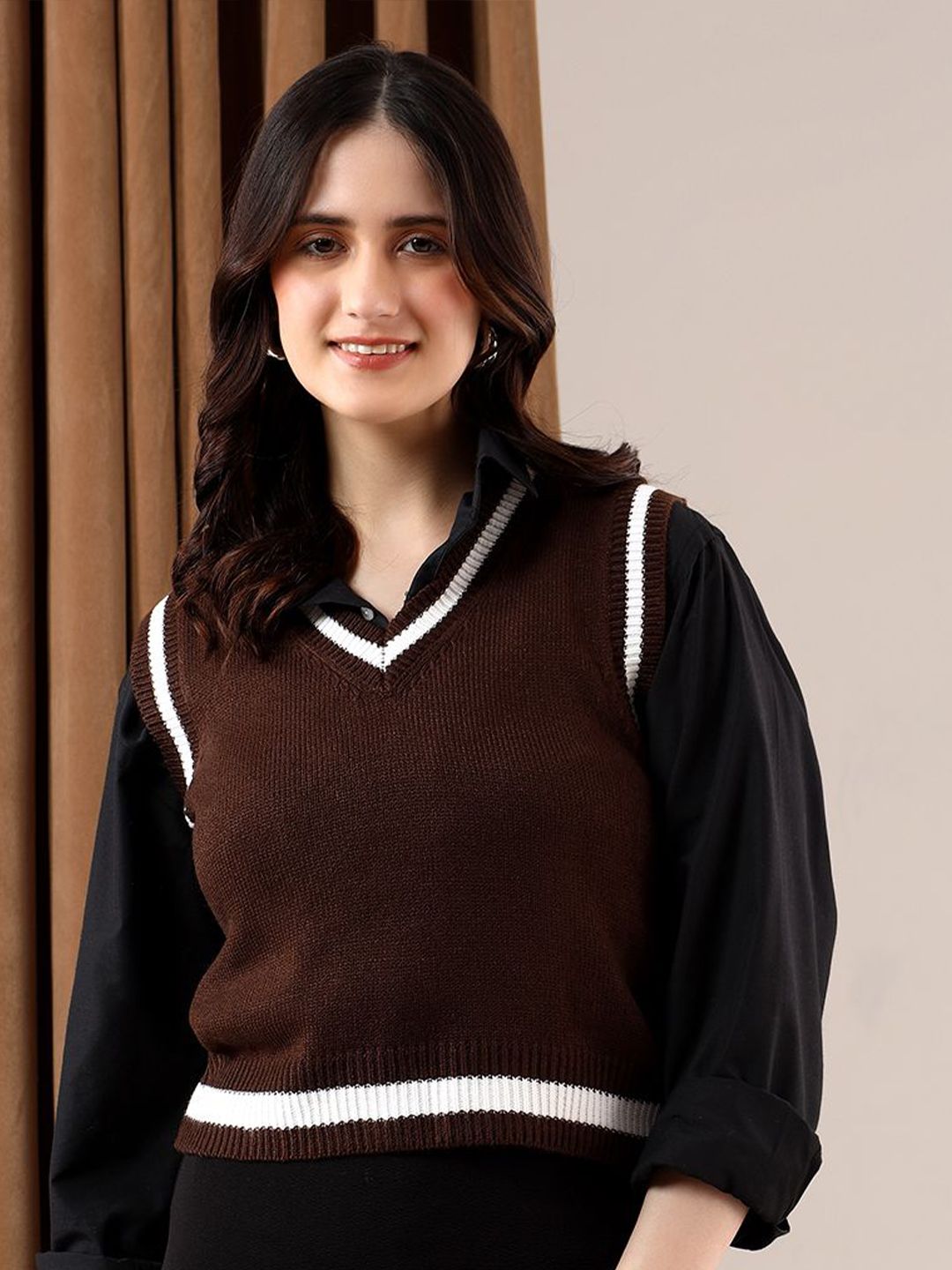 Kotty Women Crop Sweater Vest-picture-29