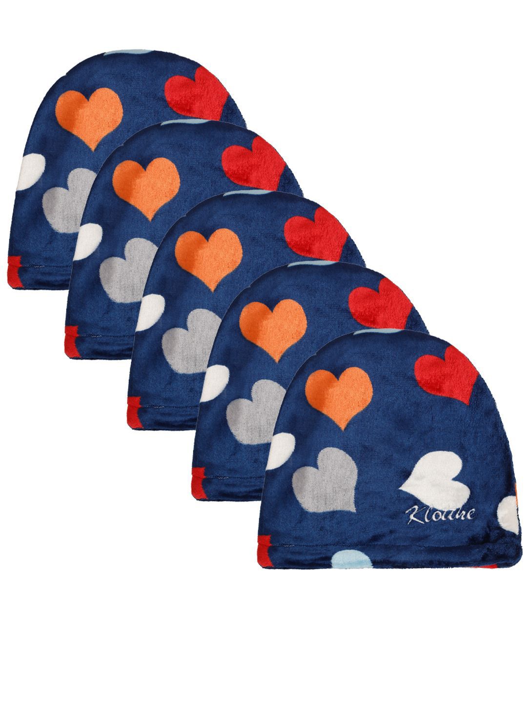 KLOTTHE Men Pack Of 5 Printed Woolen Beanie Caps-picture-25