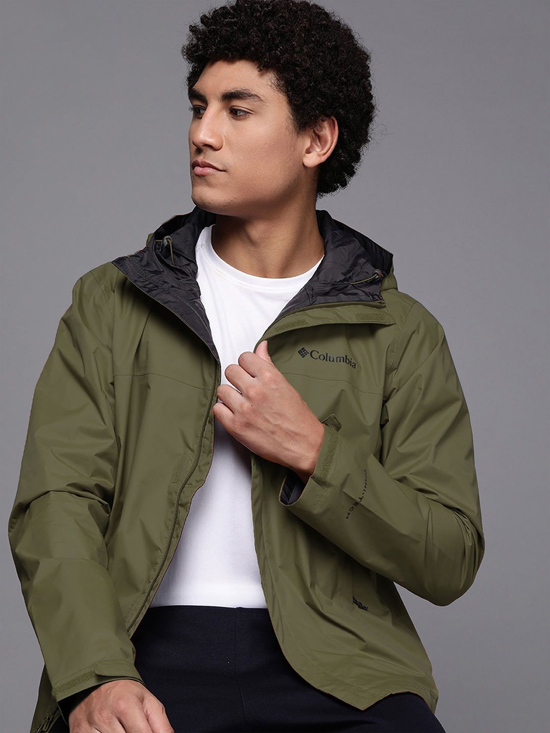 Columbia Waterproof Hooded Rain Jacket-image-13