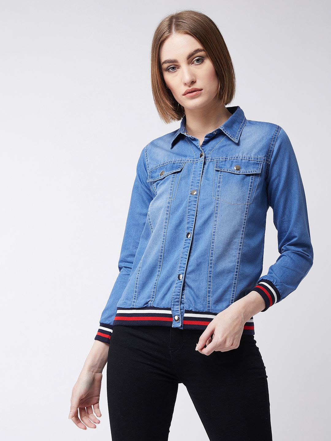 Miss Chase Women Denim Jacket-image-12