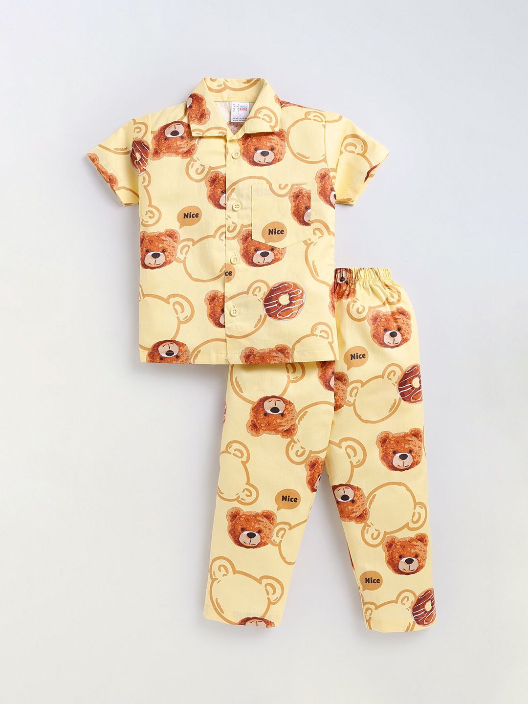 NAUTI KIDZ Boys Pure Cotton Cartoon Characters Printed Night suit-picture-37