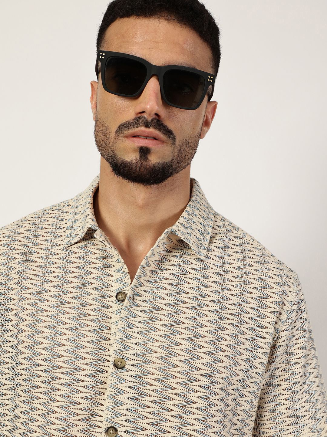 Thomas Scott Men Premium Slim Fit Opaque Striped Casual Shirt-picture-39