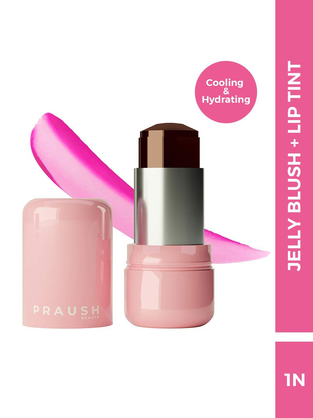 Praush Juicy Jelly Blush Tint for Cheeks & Lips 5 g - Grape Crush-picture-7