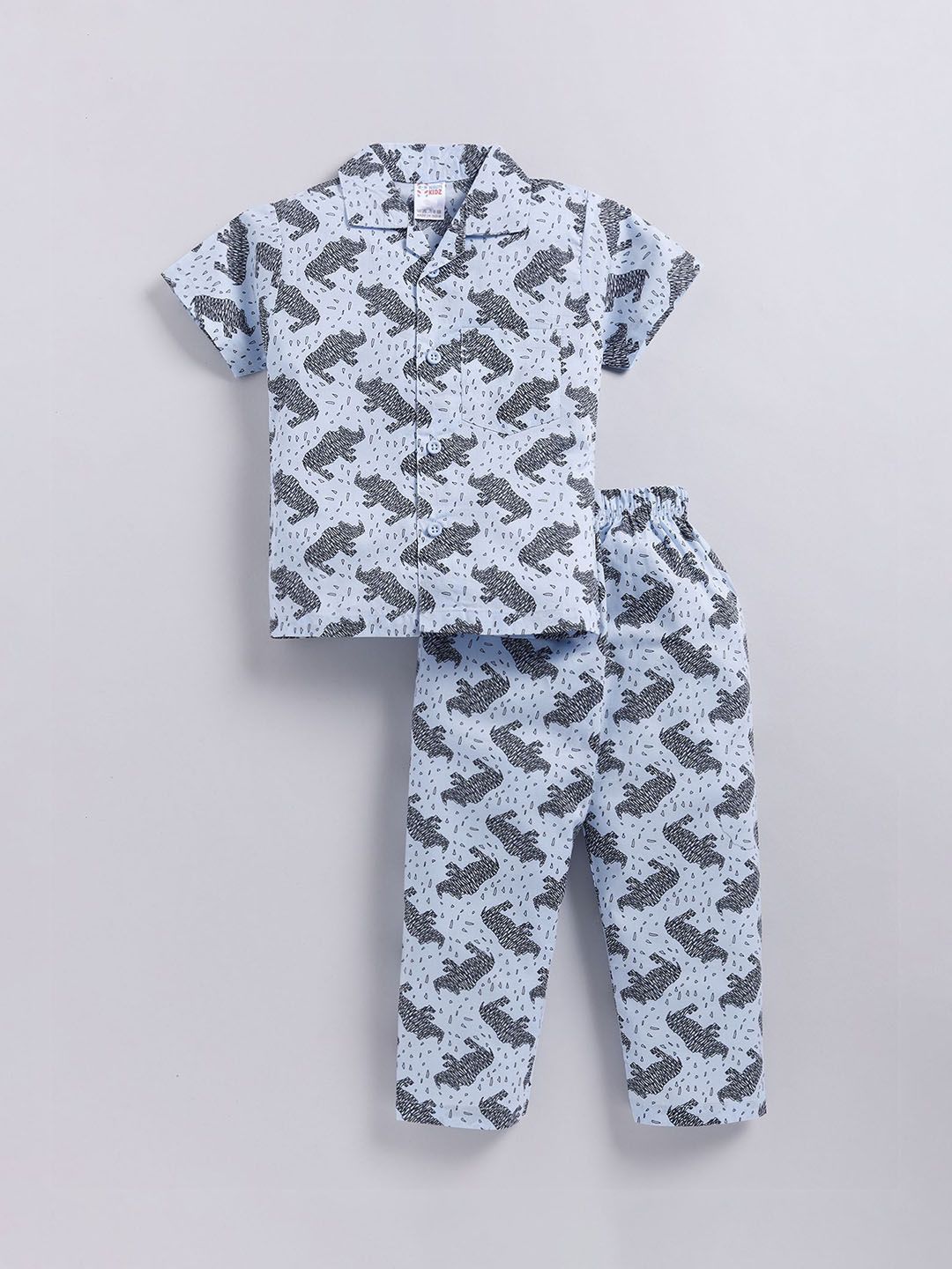 NAUTI KIDZ Boys Printed Pure Cotton Night suit-picture-37