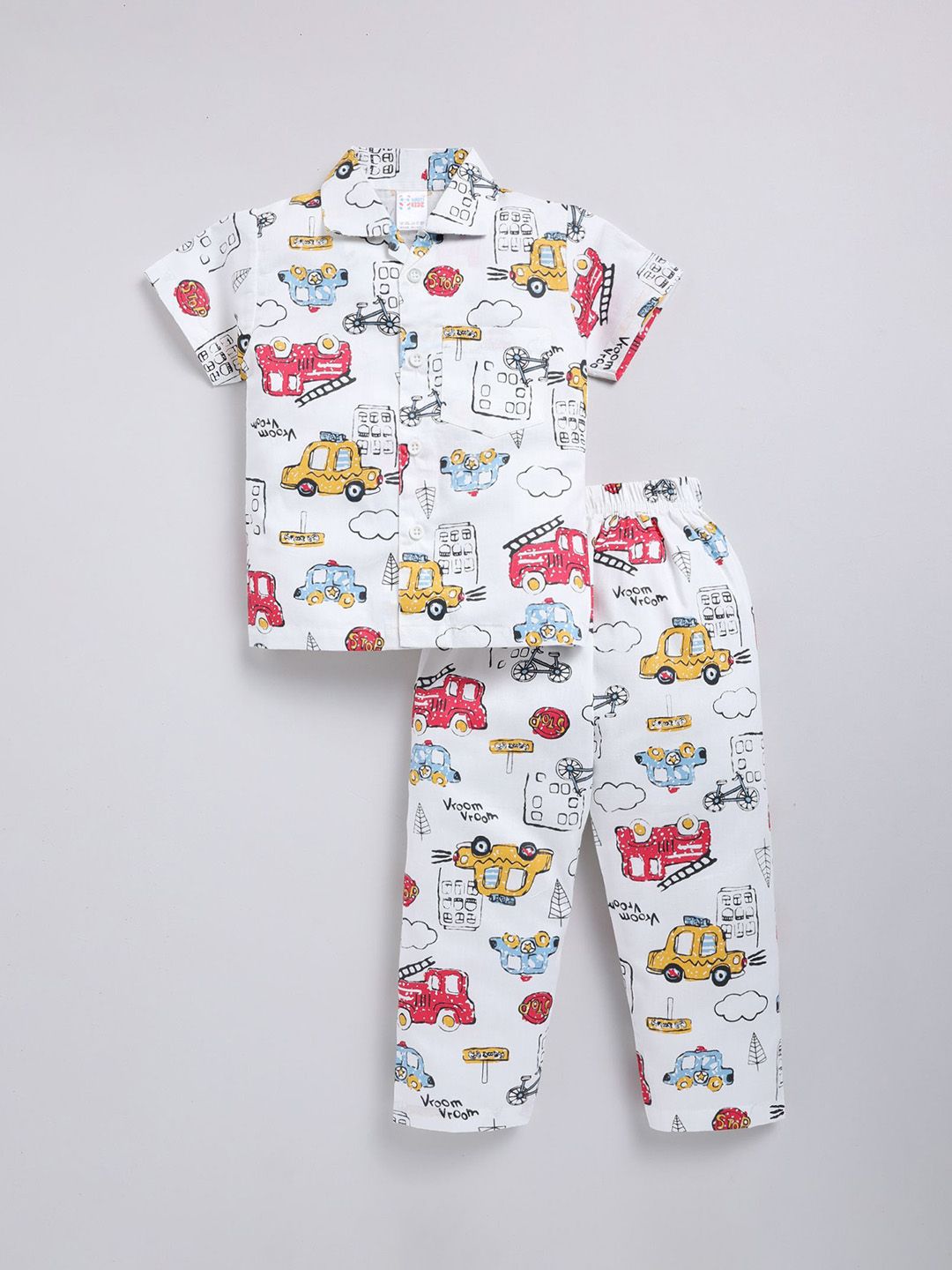 NAUTI KIDZ Boys Pure Cotton Printed Night suit-picture-31