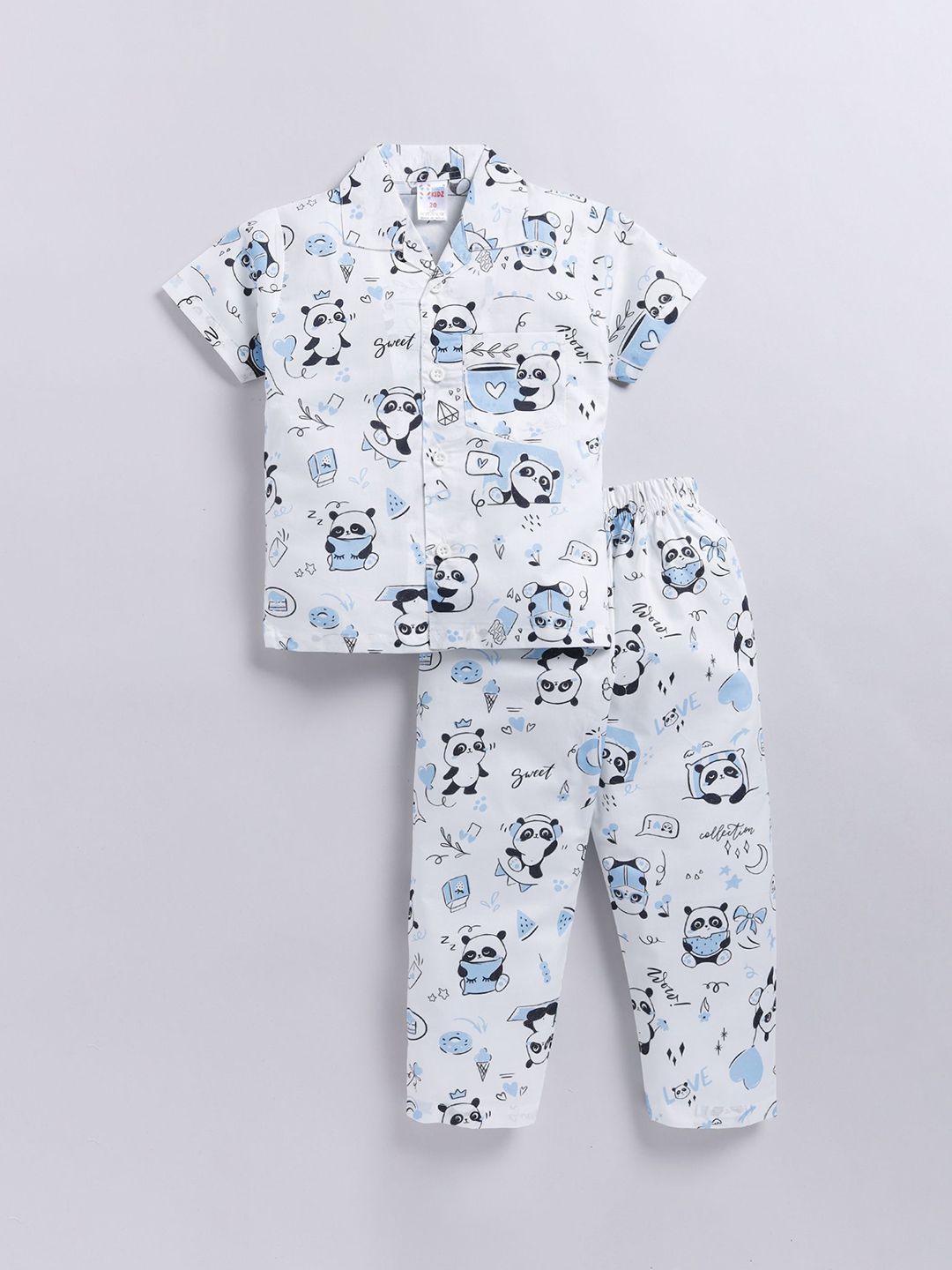 NAUTI KIDZ Boys Cartoon Characters Printed Cotton Night suit-picture-49