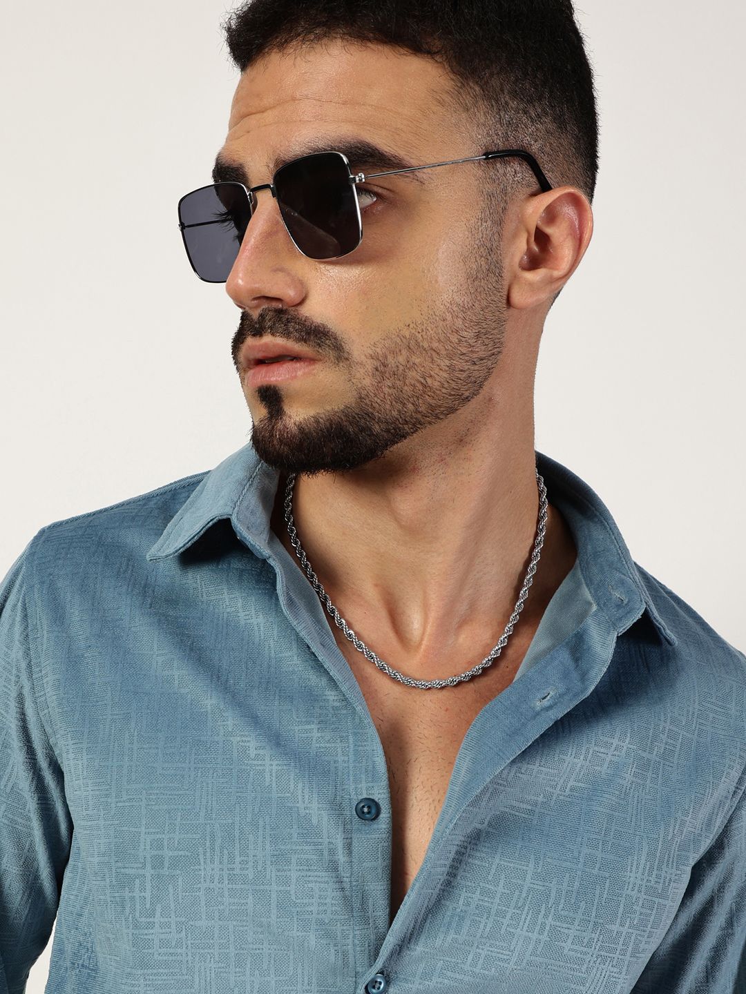 Thomas Scott Men Premium Slim Fit Opaque Casual Shirt-picture-38