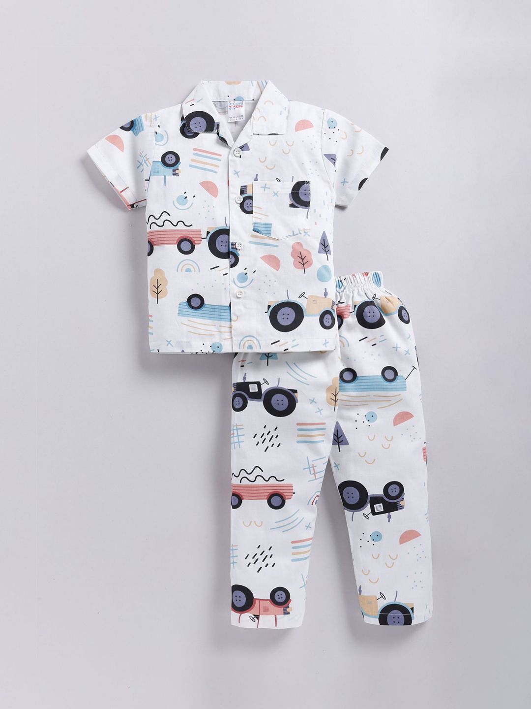 NAUTI KIDZ Boys Printed Pure Cotton Night suit-picture-33