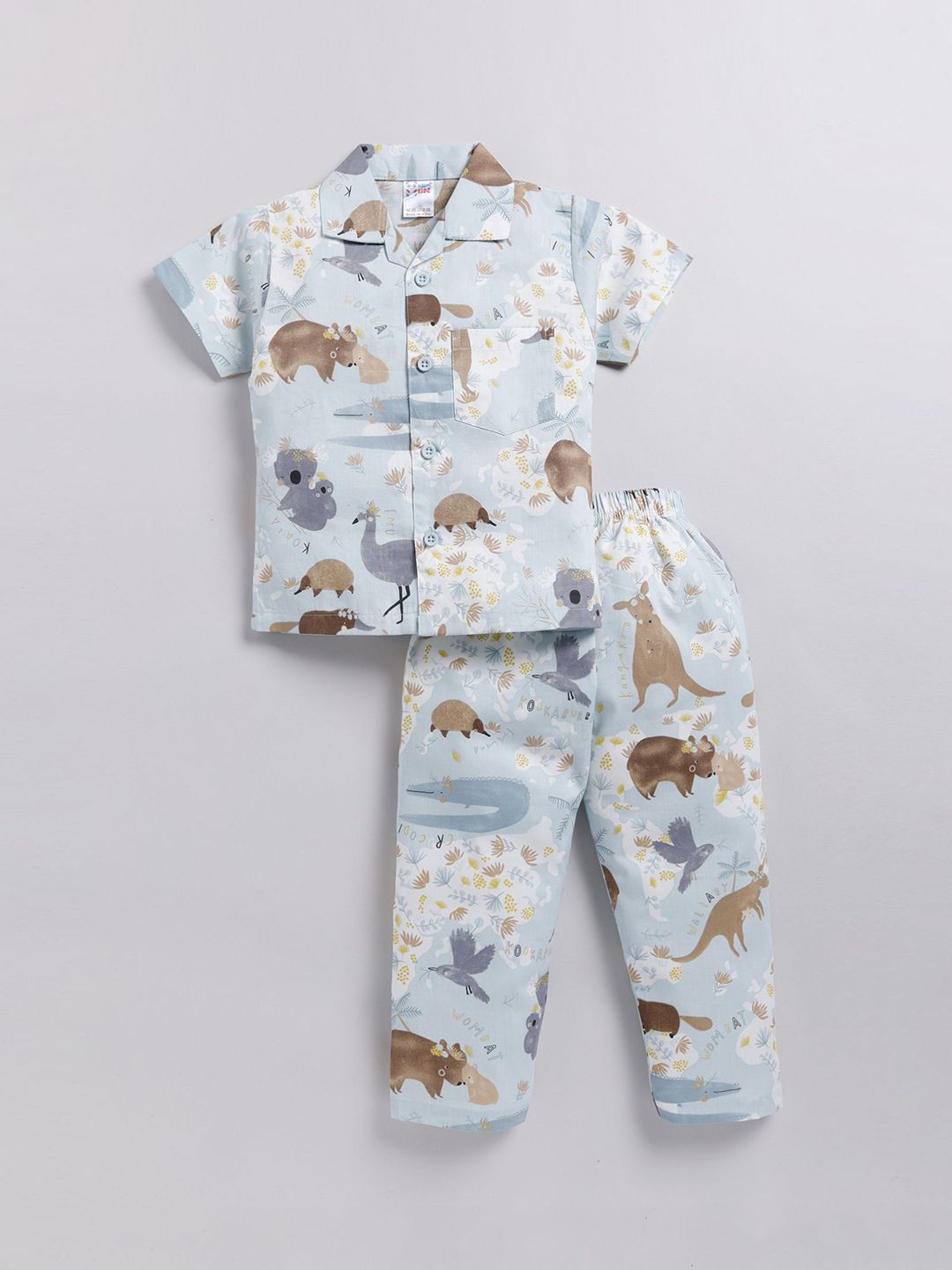 NAUTI KIDZ Boys Pure Cotton Printed Night suit-picture-29